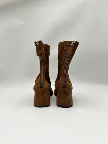 Aquazzura Saint Honore 50mm Brown suede ankle boots Size 36