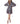 BCBGeneration Women's Long Sleeve Fit and Flare Dress with Neck,Multi, Small BCBGeneration