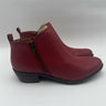 Lucky Brand Basel Women's Zip Boots Garnet Leather Size 9.5 M Lucky Brand