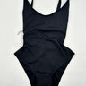 SHAN black scoop-neck one-piece Black Backless swimsuit Womans Size 12 Scoop