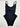SHAN black scoop-neck one-piece Black Backless swimsuit Womans Size 12 Scoop