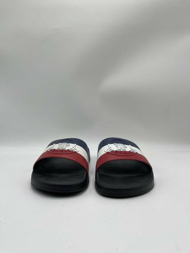 Men’s Moncler Basile Rubber Slide Red,white,blue Strap  Sandals Size 40 Moncler