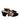 Gianvito Rossi black suede Gold Chain block-heel sandals Size 36 GIANVITO ROSSI