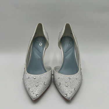 Women’s Mix No. 6 Maeryn Pump White Rhinestone Size 7M/37.5 Mix No. 6