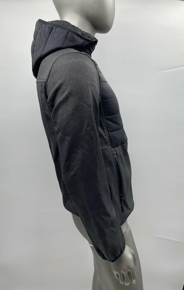 NWT Men’s Reebok Full Zip Long Sleeve Hooded Jacket Color Gray / Black Size S Reebok