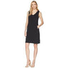 Tribal - V-Neck Jersey Dress with Pockets (Black) Women's Dress SIZE S Tribal