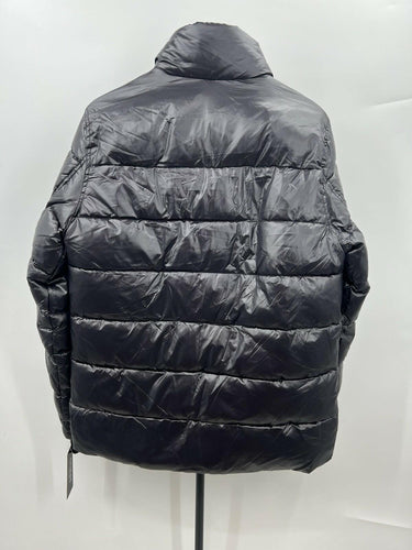 GUESS Men's Midweight Logo Oversized Zip Puffer Color Black Size S