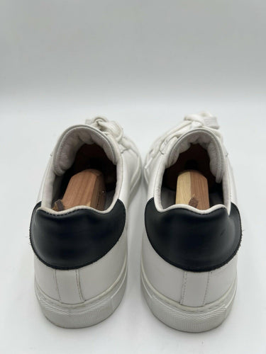 Roberto Cavalli "Mirror Snake" low-top Men Sneakers White Leather Size 41.5