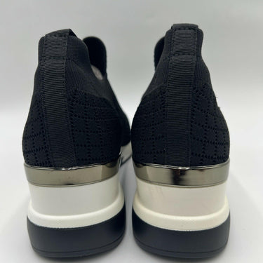 Mix No.6 TANNA Black Stretch Knit Round Toe Low Top Slip On Sneakers, Size 10M Mix No. 6