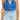 BP. Print V-Neck Halter Top in Blue Frosty Foulard Size 1X BP.
