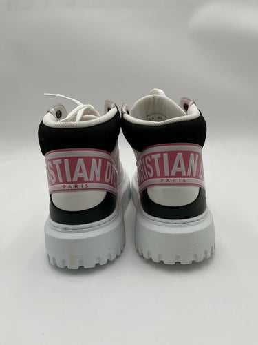 Dior D-Player High Top sneakers in a pink multicolor Leather / Nylon Size 40 Dior