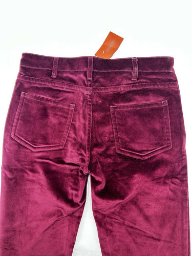 Missoni Woman’s velvet pants deep burgundy hue vibrant Color Size 48