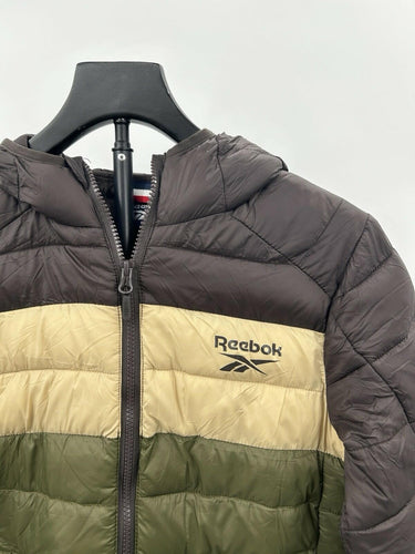 Reebok, Boys lightweight hooded quilted puffer jacket  multicolor Size M 10/12 Reebok