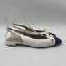 Women’s Stuart Weitzman Sleek Bow Cap Toe Slingback Flat Size 7B Stuart Weitzman