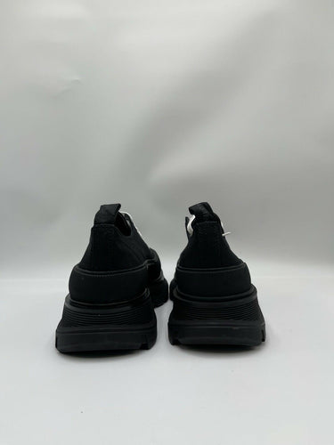 Alexander McQueen black canvas Tread Slick lace-up sneaker Size 42 Alexander McQueen