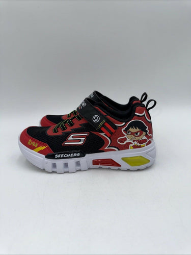 SKECHERS LIGHTS FLEX GLOW HERO SPEED SNEAKER - KIDS Size 1