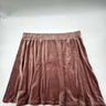 Pink Rose Mini Skirt Soft  Women's faded mauve velvet material Size XL Pink Rose