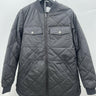 Stylus Jacket Womens Black Quilted Diamond Stitch Bomber Snap Pockets Zip Warm M Stylus
