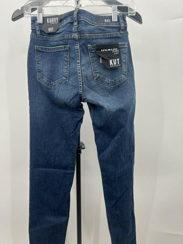 KUT From The Kloth KURVY Diana Skinny Jeans Dark Wash Stretch NWT Size 0 KUT from the Kloth