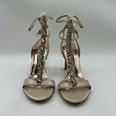Women’s Badgley Mischka Radiant T-Strap Sandals White Size 8.5 Badgley Mischka