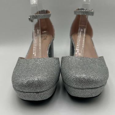 Mix No. 6 Charlotte Pumps Women's Sliver Canvas Size 8.5 W Mix No. 6
