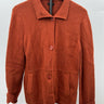 Talbots Jacket Womens Orange Knit Blazer Button Up Collared Cardigan Pockets L Talbots