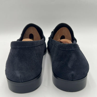 Men’s Saks Fifth Avenue "Dominic" Navy Perforated Suede Horsebit Loafer Size 10M Saks Fifth Avenue