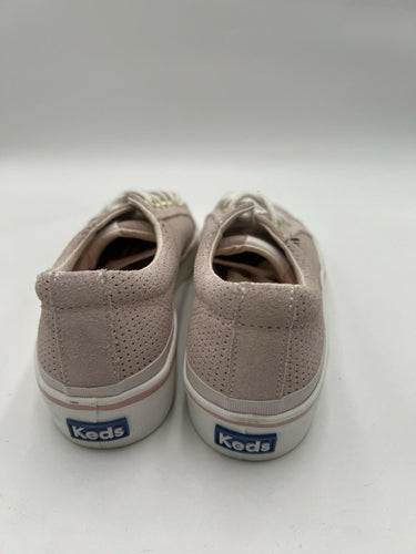 Keds Jump Kick Duo Light Pink Suede Perforated Sneakers Womens Size 7.5