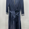 NWT Alex Evenings Navy Beaded Cuff Wrap Evening Gown Formal Dress Size 10 Alex Evenings