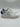 Versace Men's Embossed White & Blue Leather Low Top Sneakers Shoes Size 43 Versace