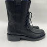 Co Leather Lace Up Combat Boots Black Size 36.5 CO