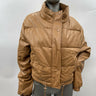NWT Women’s Love Tree Full Zip Faux Leather Puffer Brown Jacket Size M Love Tree