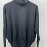 Madewell Charcoal Gray Turtleneck Sweater Oversized Knit Pullover Top Size M Madewell