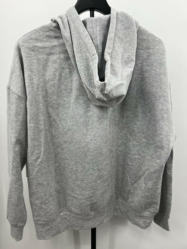 Abound Hoodie Grey Heather Black Stripe Color Block Pullover L Abound