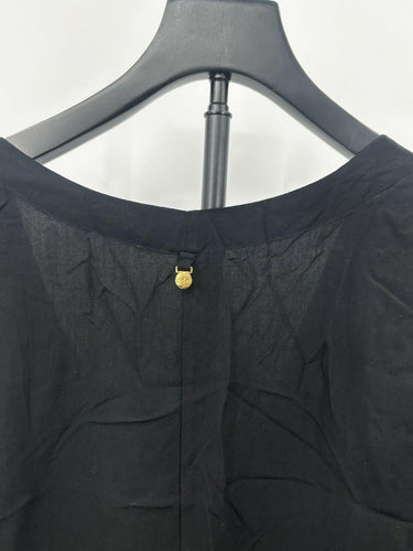 Malai Women’s black romper V-neckline tie-waist detail Size L