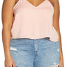 BP. Crop Satin Camisole in Pink Pudding Size 1X BP.