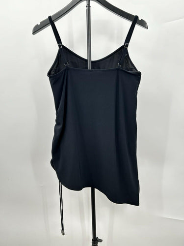 Magicsuit Womens Black Asymmetrical Brynn One Piece Swimdress Black Size 10 Magicsuit