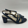 NAT Naturalizer Vanessa Navy Microfiber Dress Heeel Sandals Size 7.5 M Naturalizer