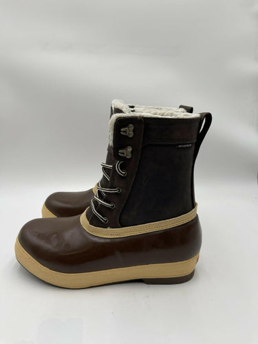 XTRATUF brand Legacy Lace waterproof insulated boots in brown Size 10