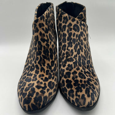 B.o.c Women's Casual Boots TAN Luggage Leopard Print Epsom Ankle Boot Size 9M B.o.c