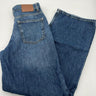 Free People We The Free Button Fly Wide Leg High Rise Blue Denim Jeans Size 25 Free People