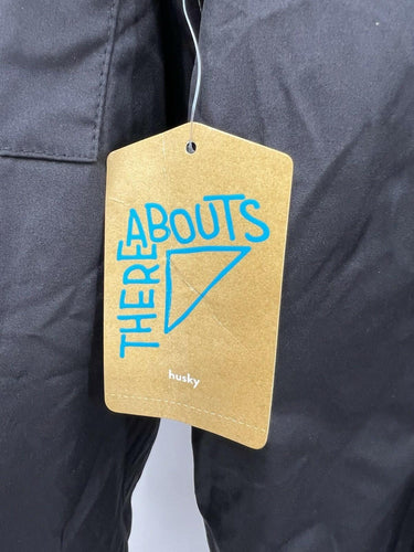 Thereabouts Jacket Boys Black Bomber Zip Up Ribbed Pockets Lightweight L 14/16 Thereabouts