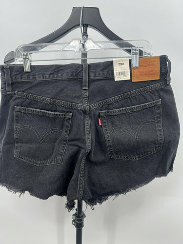 Levi's 501 Shorts High Rise Black Washed Distressed Destroyed NWT Womens Size 33 Levi's