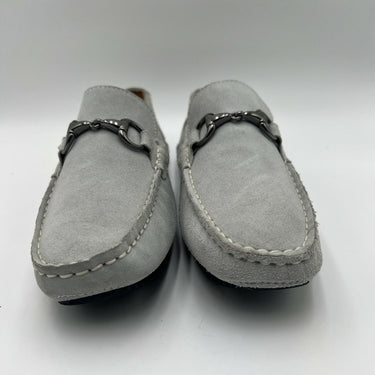 Men’s Saks Fifth Avenue Light Blue suede driving moccasin loafer Size 7M Saks Fifth Avenue