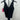 Commando Butter Luxe Deep V Bodysuit BDS042 Black Sleeveless Thong NWT Size M Commando