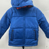 Carter's Boys Blue Puffer Coat Orange Fleece Lining Hood Winter Jacket NWT 5/6 Carter's