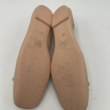Stuart Weitzman SW Bow Ballet Flat in Beige Leather Size 9.5B Stuart Weitzman