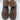 Lucky Brand QUINLEE Brown Leather Round Toe Block Heel Side Zip Boots, Size 12M Lucky Brand