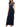 Xscape Short Sleeve Long Sheer Matte Jersey with Bead Top Navy 16 Xscape
