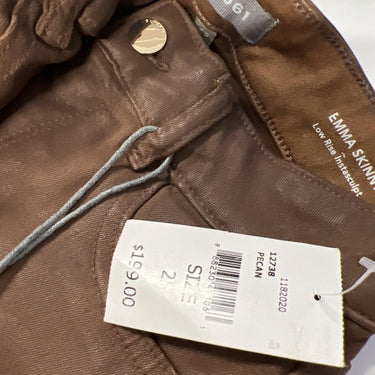 DL1961 Women's Emma Low-Rise Instascilpt Skinny Jeans - Pecan - Size 25